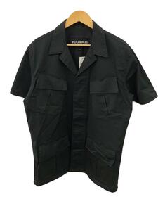 1piu1uguale3◆JUNGLE FATIGUE S/S SHIRTS/半袖シャツ/7/コットン/BLK/MRB503//