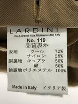 LARDINI◆ショールカラーコート/44/ウール/BRW/JH5505_画像5