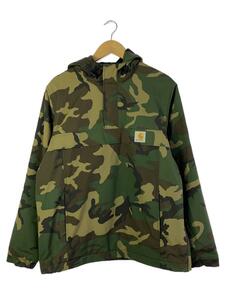 UK CARHARTT◆ジャケット/M/ナイロン/GRN/カモフラ/I021872.640/ニンバスハーフジップジャケット