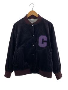 Champion◆スタジャン/L/コットン/BLK/無地/cw-w608