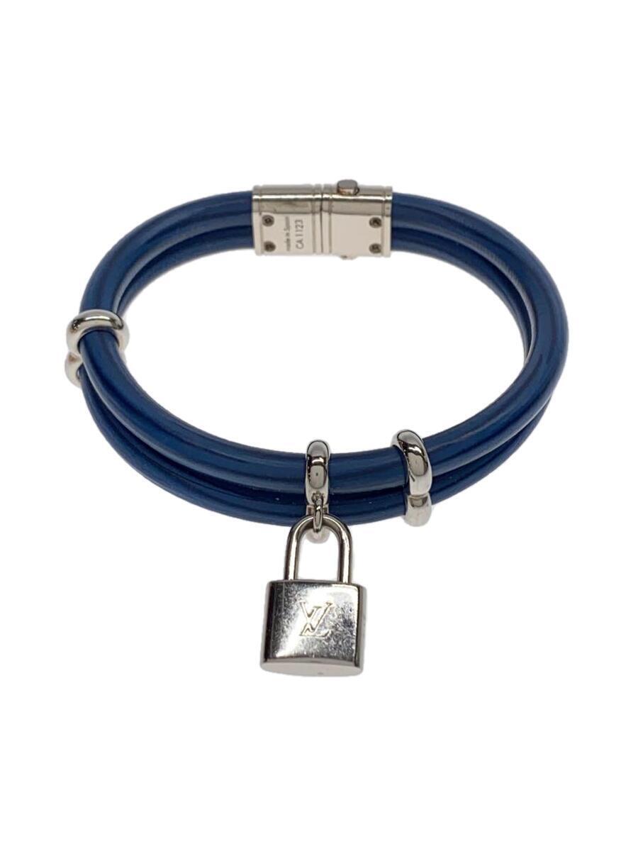 LOUIS VUITTON◆ブラスレ・キープイット_エピ_BLU/レザー/BLU/レディース