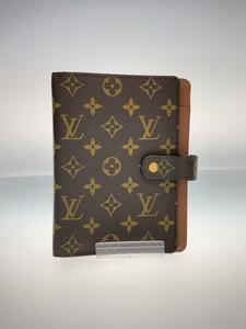 LOUIS VUITTON◆アジェンダMM_モノグラム_BRW/レザー/BRW/メンズ