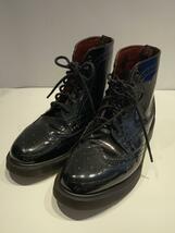 Dr.Martens◆AFFLECK/レースアップブーツ/7ホール/UK9/BLK/エナメル_画像2