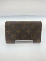 LOUIS VUITTON◆ポルト・モネ・ビエ・トレゾール_モノグラム・キャンバス_BRW/PVC/BRW/レディース_画像2