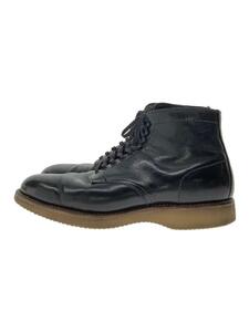 Alden◆レースアップブーツ/US8.5/BLK/レザー/4594