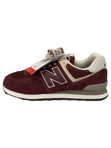 NEW BALANCE◆ML574/ボルドー/28cm/BRD