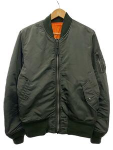 ALPHA INDUSTRIES◆フライトジャケット/L/ナイロン/KHK/0615-00-573-8335