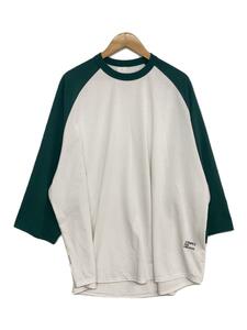 S.F.C (STRIPES FOR CREATIVE)◆7分袖カットソー/XL/ポリエステル/GRN/無地