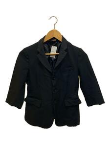 BLACK COMME des GARCONS◆2009/ポ縮絨/ジャケット/XS/ポリエステル/BLK/1D-J002