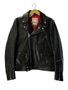 Lewis Leathers* double rider's jacket /38/ leather /BLK/CYCLONE