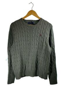 POLO RALPH LAUREN◆セーター(厚手)/S/コットン/GRY/710686746016