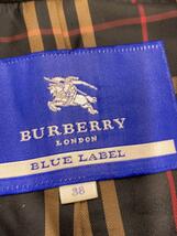 BURBERRY BLUE LABEL◆ステンカラーコート/38/アンゴラ/BLK/FNF71-809/ロングコート/ブラック_画像3