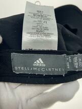 adidas by STELLAMcCARTNEY◆キャップ/-/ナイロン/BLK/無地/メンズ_画像5