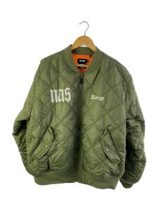 X-LARGE◆NAS BOMBER JACKET/ブルゾン/XL/ナイロン/KHK/無地/101241021016