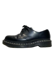 Dr.Martens◆1461 WHITE STITCH 3ホール/ドレスシューズ/UK6/BLK/レザー