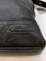 COACH◆ショルダーバッグ/レザー/BLK/70308_画像5