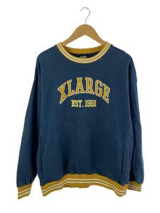 X-LARGE◆スウェット/L/コットン/BLU/101213012031