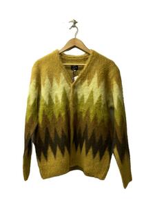 Needles◆22AW Mohair Cardigan Zigzag LQ274/モヘヤカーディガン/SIZE:XS/キャメル