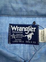 WRANGLER◆長袖シャツ/XL/コットン/BLU_画像3