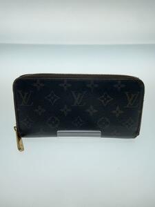 LOUIS VUITTON◆1)ジッピー・ウォレット_モノグラム・キャンバス_BRW/PVC/BRW/レディース