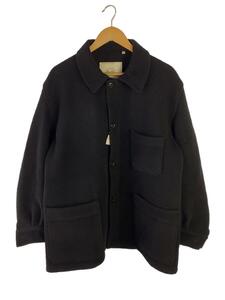 gold◆TASMANIA WOOL FRENCH COVERALL/ジャケット/L/ウール/BLK/無地/GL13955