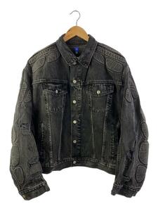 GAP◆Gジャン/M/デニム/BLK/無地/Padded Denim Jacket