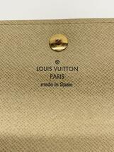 LOUIS VUITTON◆ポルト・フォイユ・アレクサンドラ_ダミエ・アズール_WHT/PVC/WHT/メンズ_画像3