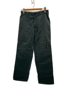 DICKIES◆ボトム/32/ポリエステル/GRN/無地/85283/Loosefit