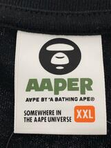 AAPE BY A BATHING APE◆Tシャツ/XXL/コットン/BLK/AAPTEM1394XXL_画像3