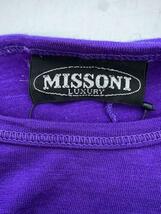 MISSONI◆長袖Tシャツ/42/ウール/パープル/ニットカットソー/MADE IN ITALY_画像3