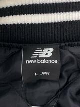 NEW BALANCE◆スタジャン/コーチジャケット/L/ナイロン/ネイビー/JMJL9653_画像3