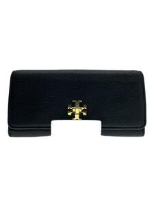 TORY BURCH◆長財布/レザー/BLK/レディース