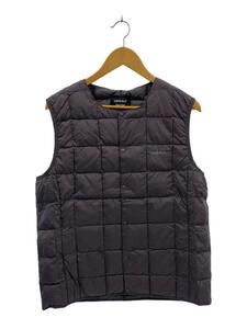 GRAMICCI◆タグ付/INNER DOWN VEST/L/ナイロン/GRY/無地/G3FU-J100-TG