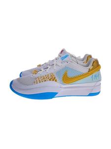 NIKE◆2024/JA 1 EP/WHITE/METALLIC GOLD-AQUARIUS BLUE/27.5cm/ホワイト