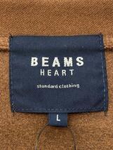 BEAMS HEART◆ジャケット/L/ポリエステル/BRW/42-13-0497-138_画像3