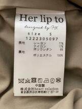 Her lip to◆Day Dreaming Long Shirt Dress/半袖ワンピース/S/レーヨン/KHK/無地/_画像4