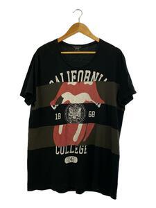 glamb◆Tシャツ/3/コットン/BLK/プリント/GB17SP/CS03