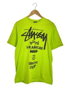 STUSSY◆Tシャツ/M/コットン/YLW