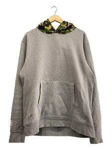 A BATHING APE◆ABC CAMO SHARK PULLOVER HOODIE/XL/コットン/GRY/001PPJ801006M