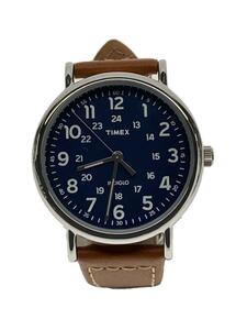 TIMEX◆クォーツ腕時計/アナログ/-/NVY/BRW/TW2R42500