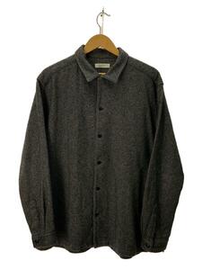 nest robe CONFECT◆ツイーディコットンキャンプカラーシャツ/長袖シャツ/4/コーデュロイ/GRY/02214-0049