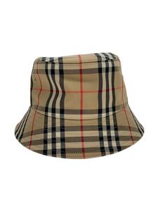 BURBERRY LONDON◆ノヴァチェック/PANEL BUCKET HAT/バケットハット/M/コットン/BEG/チェック/レディース