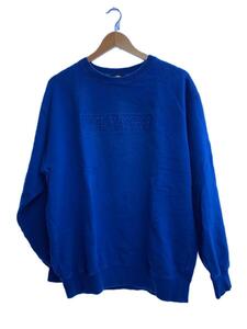 X-LARGE◆EMBOSSING STANDARD LOGO CREWNECK SWEAT/スウェット/L/コットン/BLU