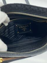 PRADA◆テスートショルダー/ショルダーバッグ/ナイロン/BLK/無地_画像6