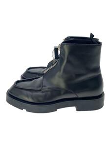 GIVENCHY◆SQUARED ANKLE BOOT/スクエアアンクルブーツ/42/BLK/レザー