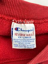 Champion◆90s/MDHS/RWスウェット/XXL/コットン/RED_画像3