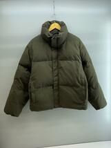 UNIQLO◆PADDED VOLUME JACKET/ダウンジャケット/L/ナイロン/KHK/311-462851_画像1