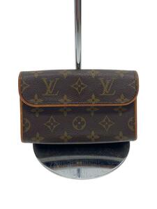 LOUIS VUITTON* pochette *f Rolland tea n_ monogram * canvas _BRW/PVC/BRW/ total pattern 