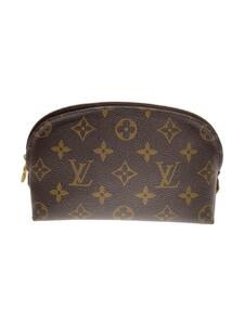 LOUIS VUITTON◆ポシェット・コスメティックPM_モノグラム・キャンバス_BRW/PVC/BRW