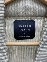 UNITED TOKYO◆セーター(厚手)/2/ウール/GRY/無地_画像3